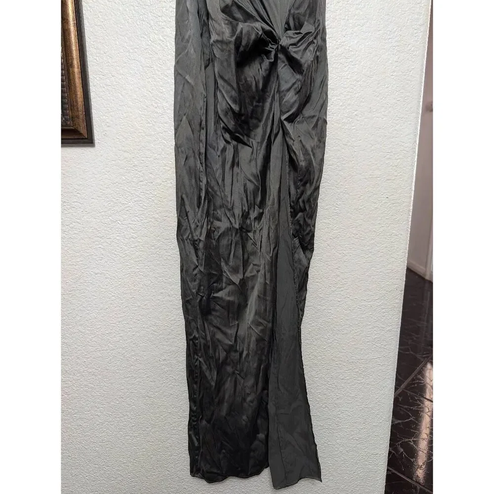 Skims high slit silk long dress size small - Picture 6 of 8